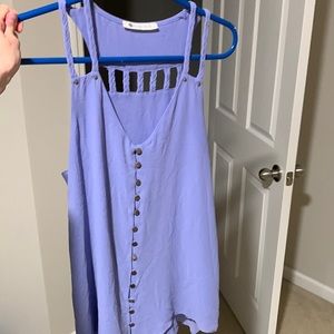 Impeccable big lilac tank size medium